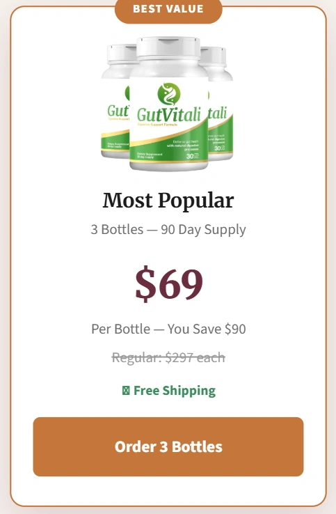 GutVitali  - 3 Bottle